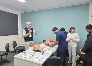 Skills session for local doctors