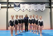 Gymnasts taking on the nation