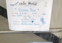 Welcoming baby Vincent Peter