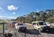 Dirt bike rider rescued