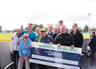 Disability groups enjoy day at the dogs during Great Chase