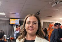 Candidate talks flood overlay